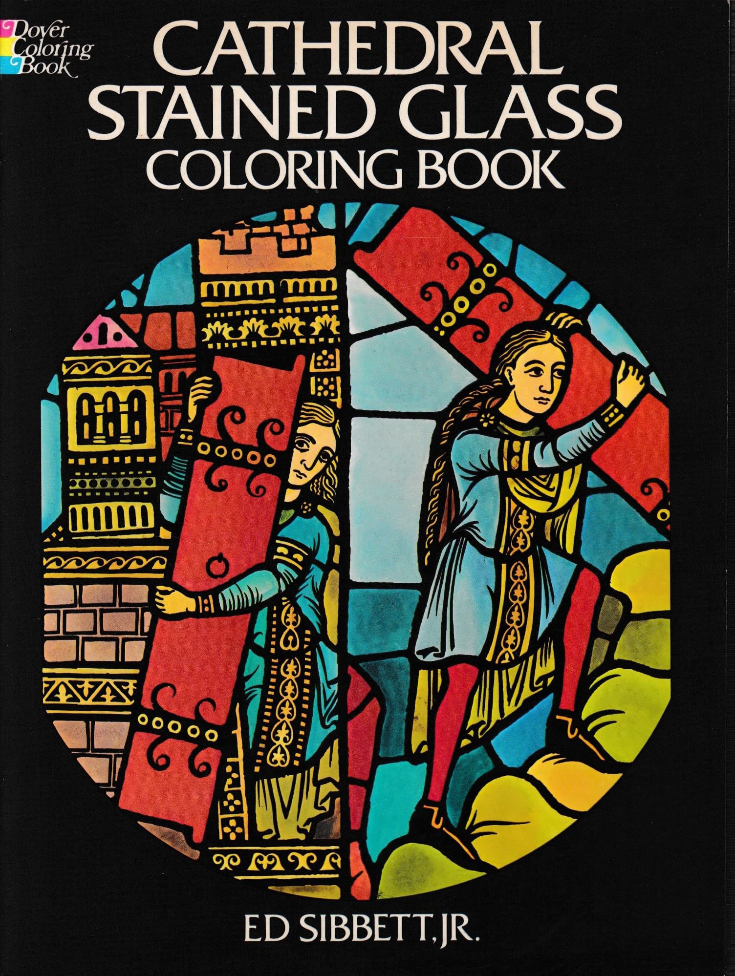 Cathedral Stained Glass Coloring Book book