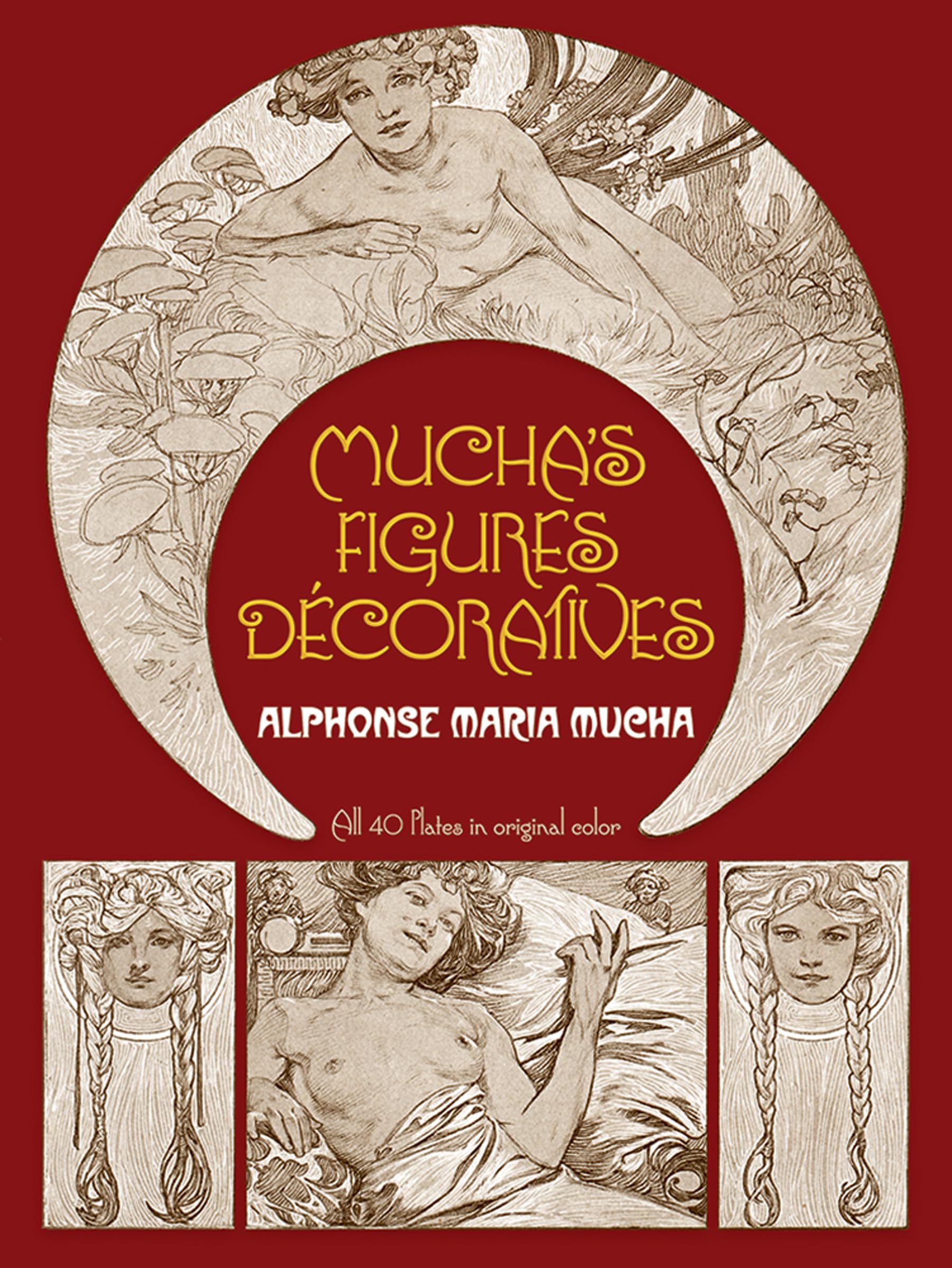 Mucha's Figures Decoratives: Forty Plates (Dover Fine Art, History of Art) Film, Art & Culture