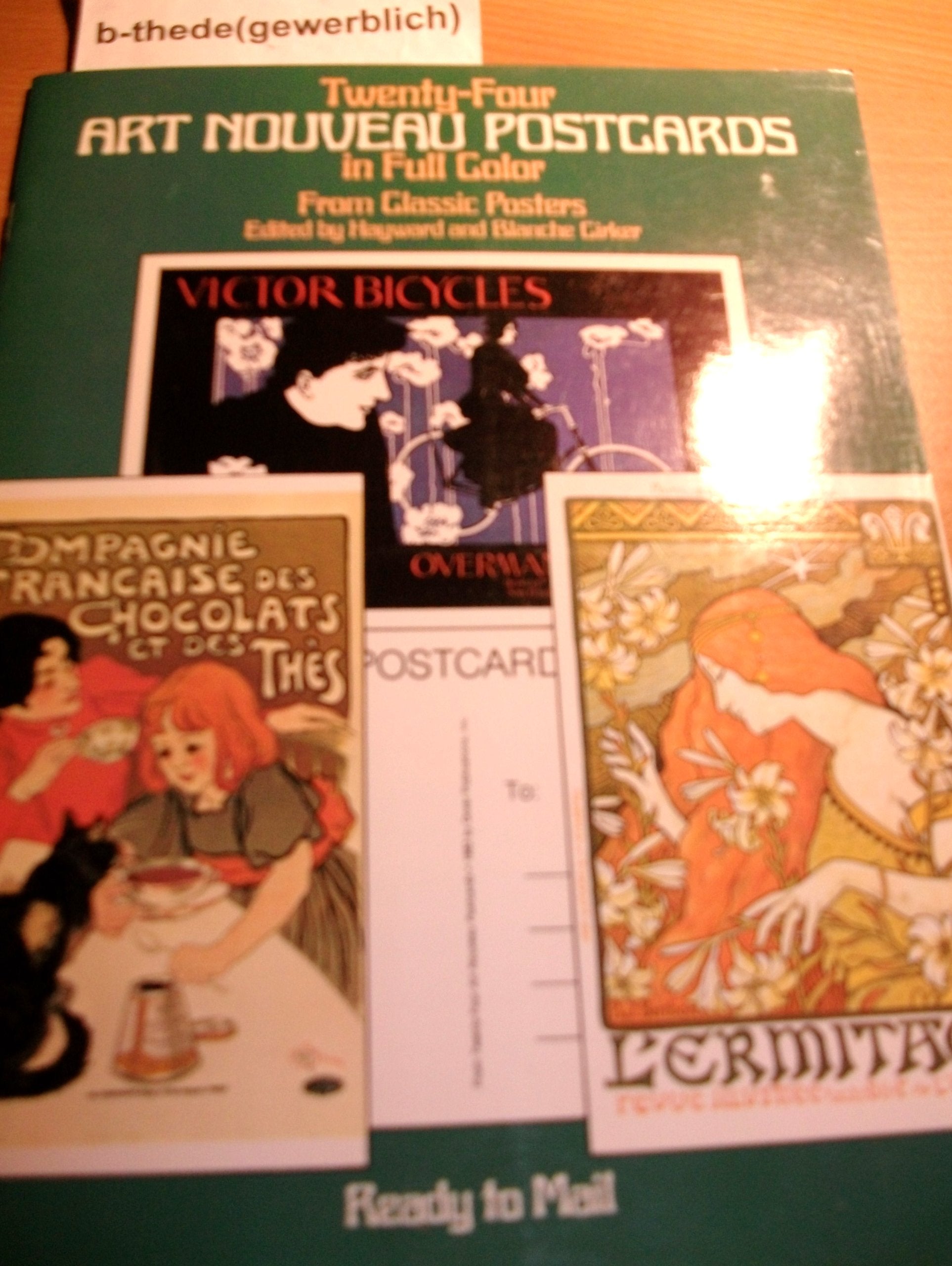 Art Nouveau Poster Postcards in Full Color: 24 Ready-To-Mail Cards book