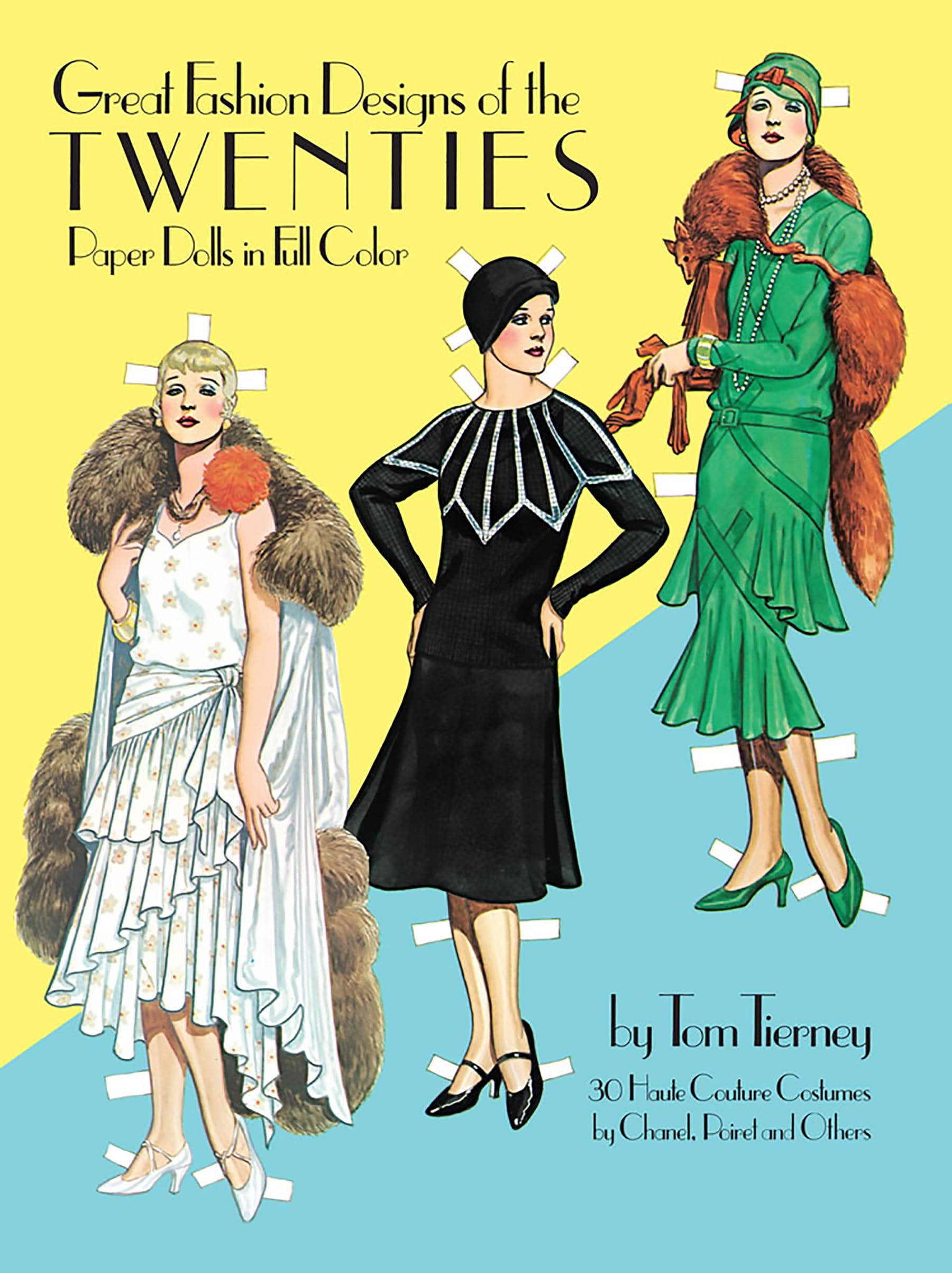 Great Fashion Designs of the Twenties Paper Dolls Hobbies & Crafts