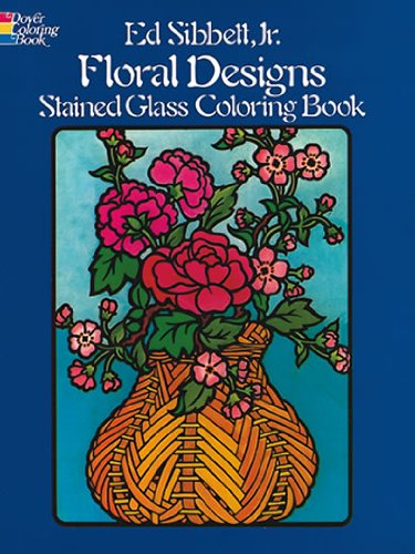 Floral Designs Stained Glass Coloring Book book