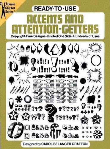 Ready-To-Use Accents and Attention-Getters (Dover Clip Art Ready-to-Use) Film, Art & Culture