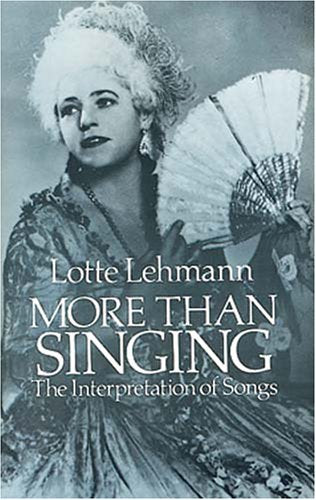 More Than Singing: The Interpretation of Songs Arts & Music