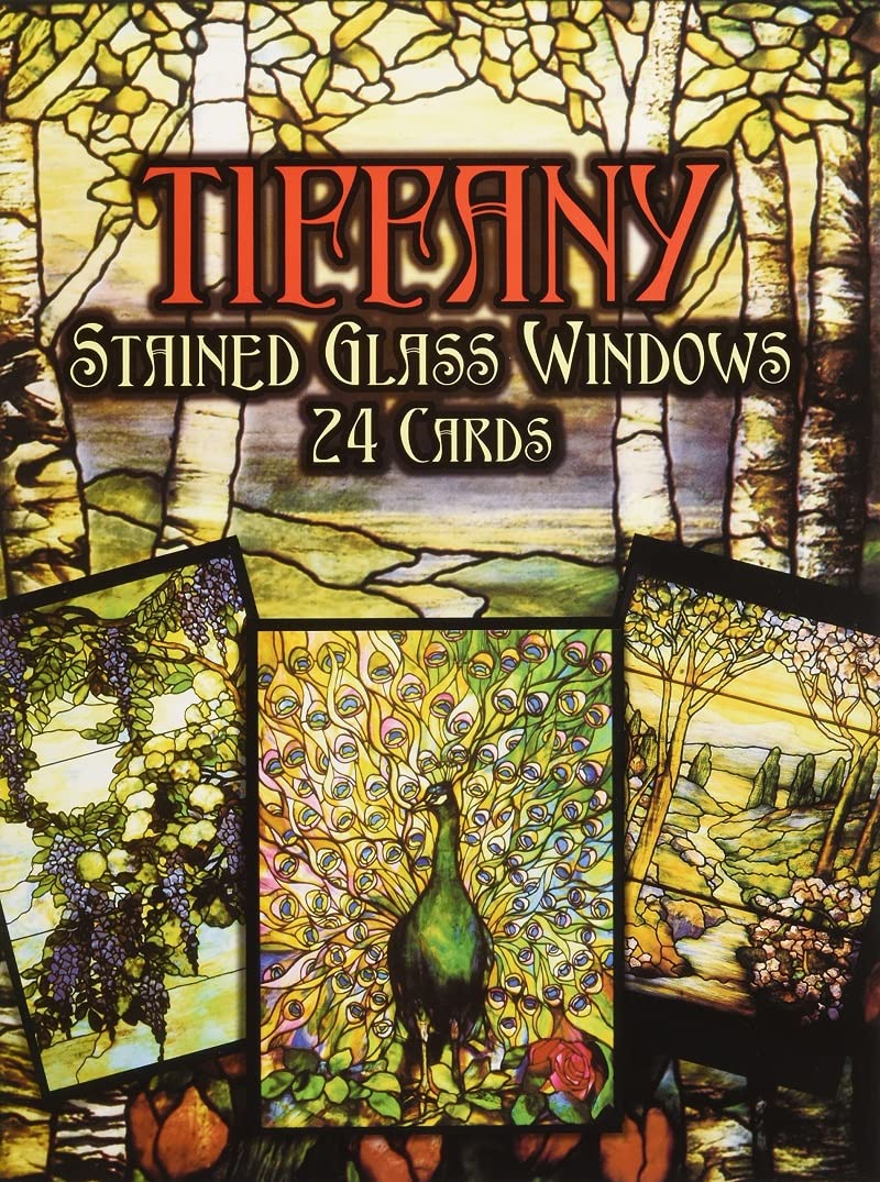 Tiffany Stained Glass Windows: 24 Cards Hobbies & Crafts