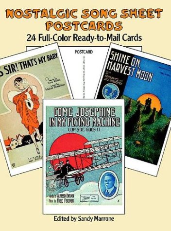 Nostalgic Song Sheet Postcards: 24 Full-Colour Ready-to-Mail Cards Hobbies & Crafts