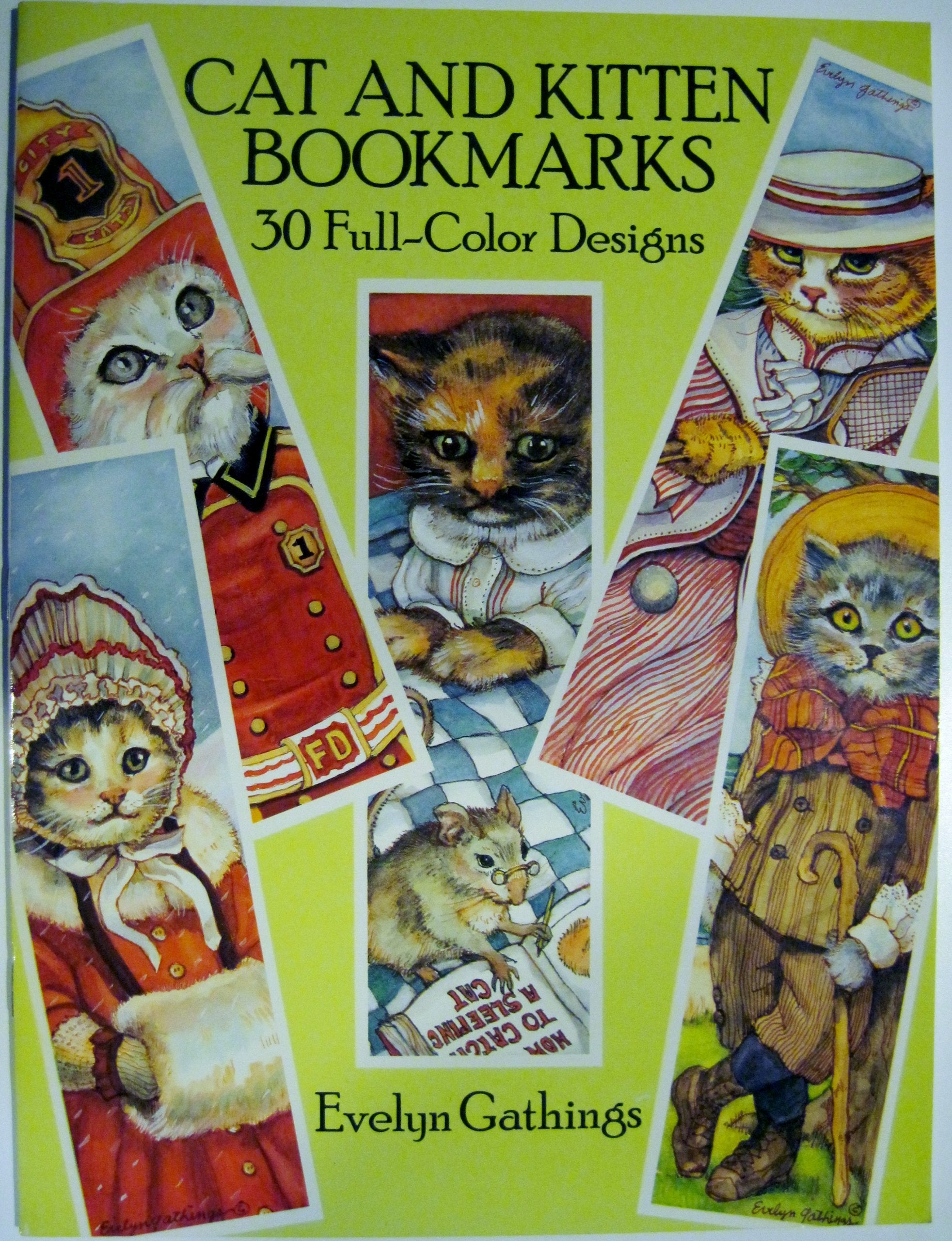 Cat and Kitten Bookmarks: 30 Full-Colour Designs Leisure, Home & Garden
