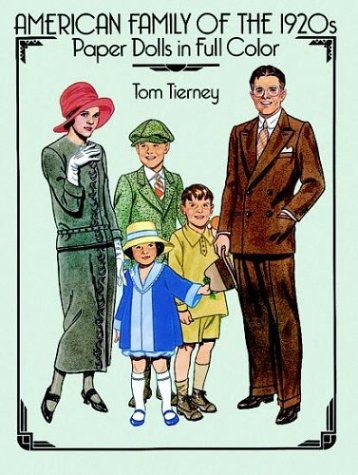 American Family of the 1920s Paper Dolls in Full Color Hobbies & Crafts