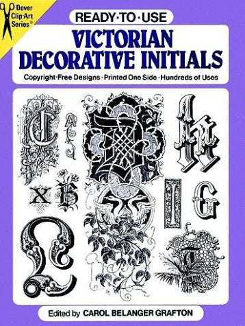 Ready-To-Use Victorian Decorative Initials (Clip Art Series) Film, Art & Culture