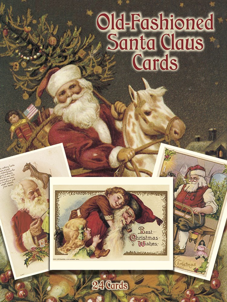 Old-Fashioned Santa Claus Postcards in Full Color: 24 Ready-To-Mail Cards (Dover Postcards) Hobbies & Crafts