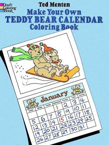 Make Your Own Teddy Bear Calendar Coloring Book Tiptoi & Games