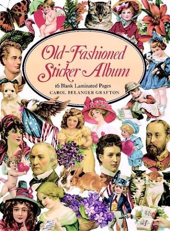 Old-Fashioned Sticker Album: 8 Blank Laminated Pages Hobbies & Crafts