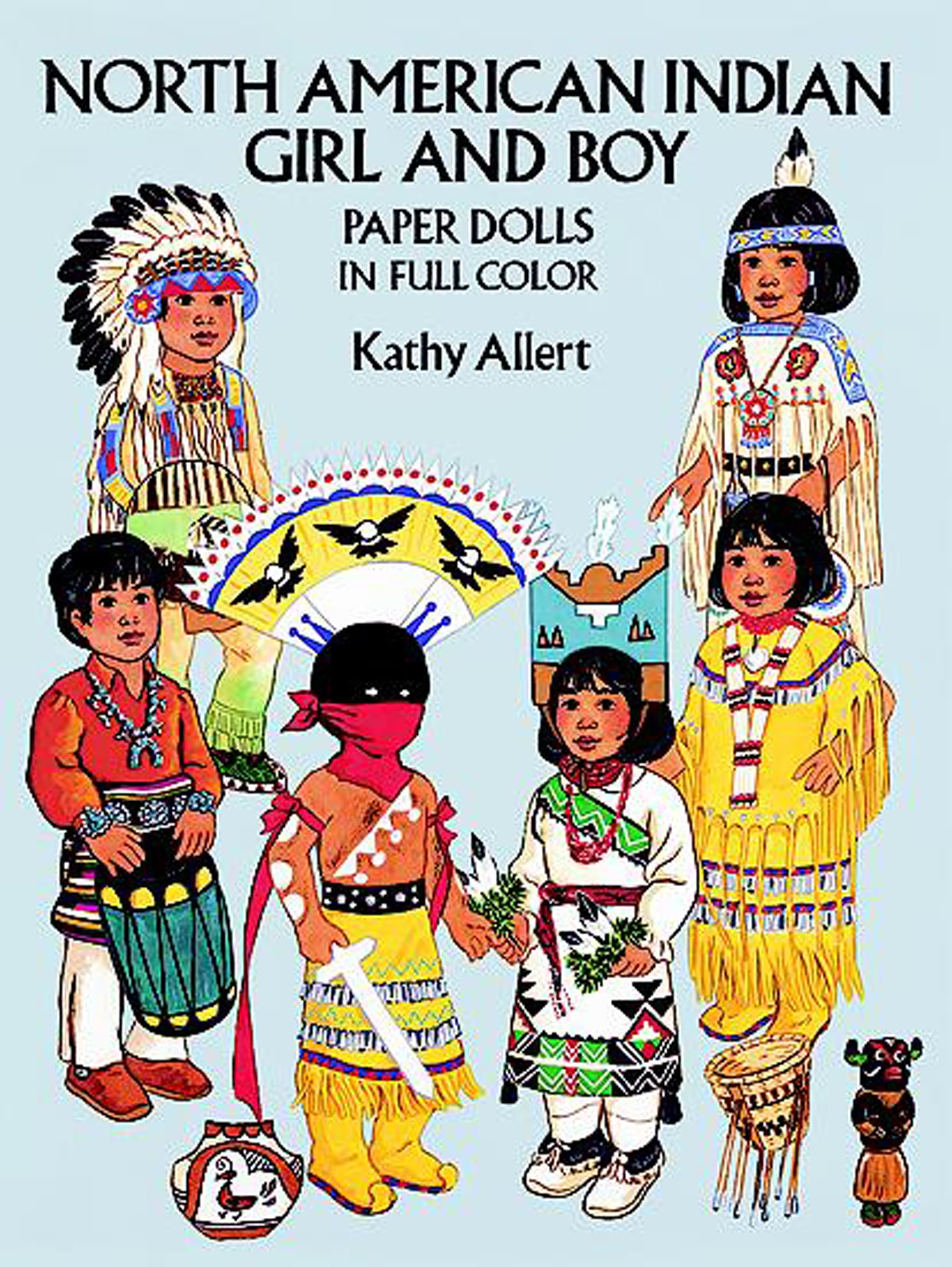 North American Indian Girl and Boy Paper Dolls in Full Colour (Dover Paper Dolls) Hobbies & Crafts
