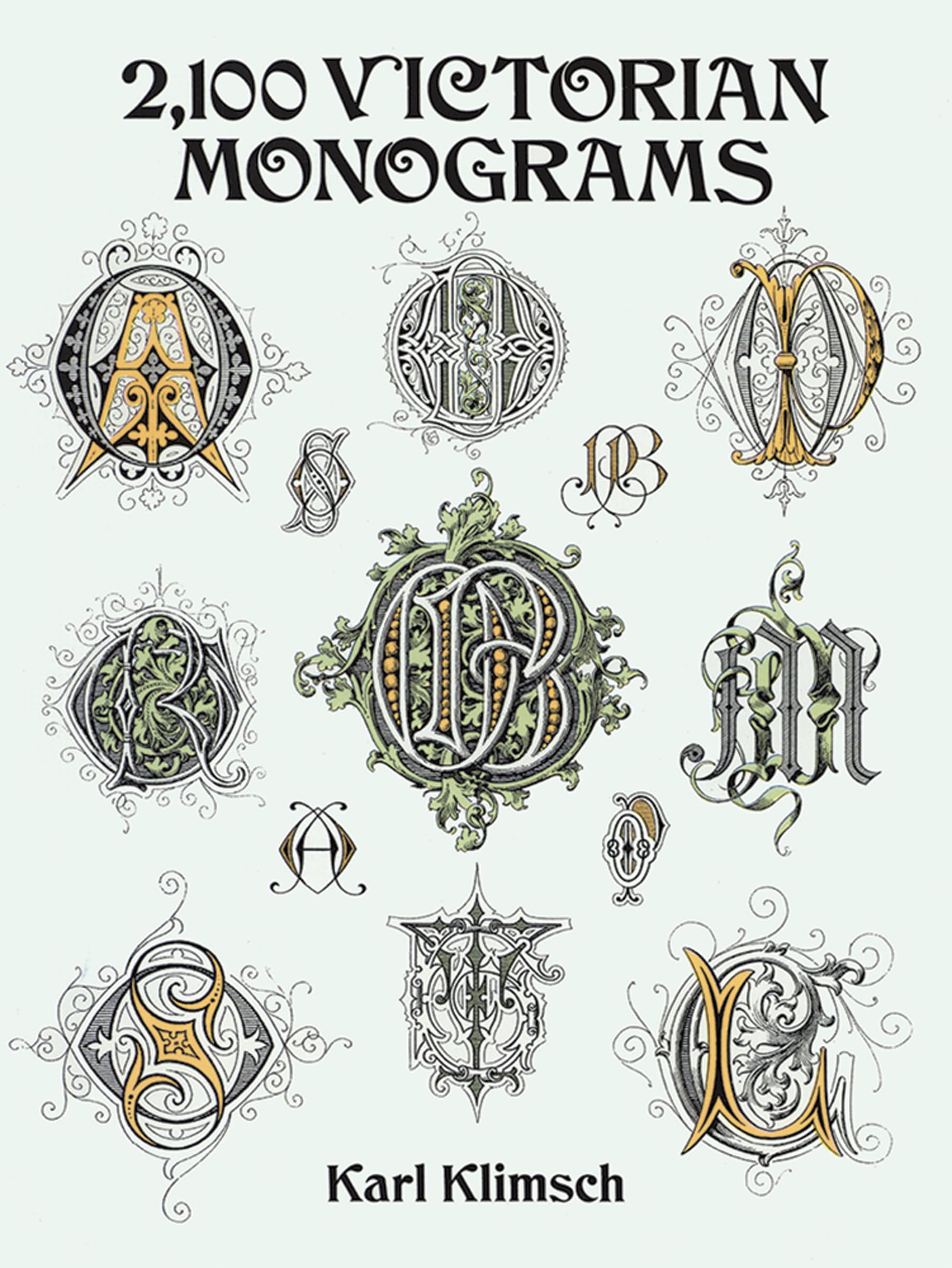 2,100 Victorian Monograms. Nachschlagewerk. (Dover Pictorial Archive Series) Film, Art & Culture