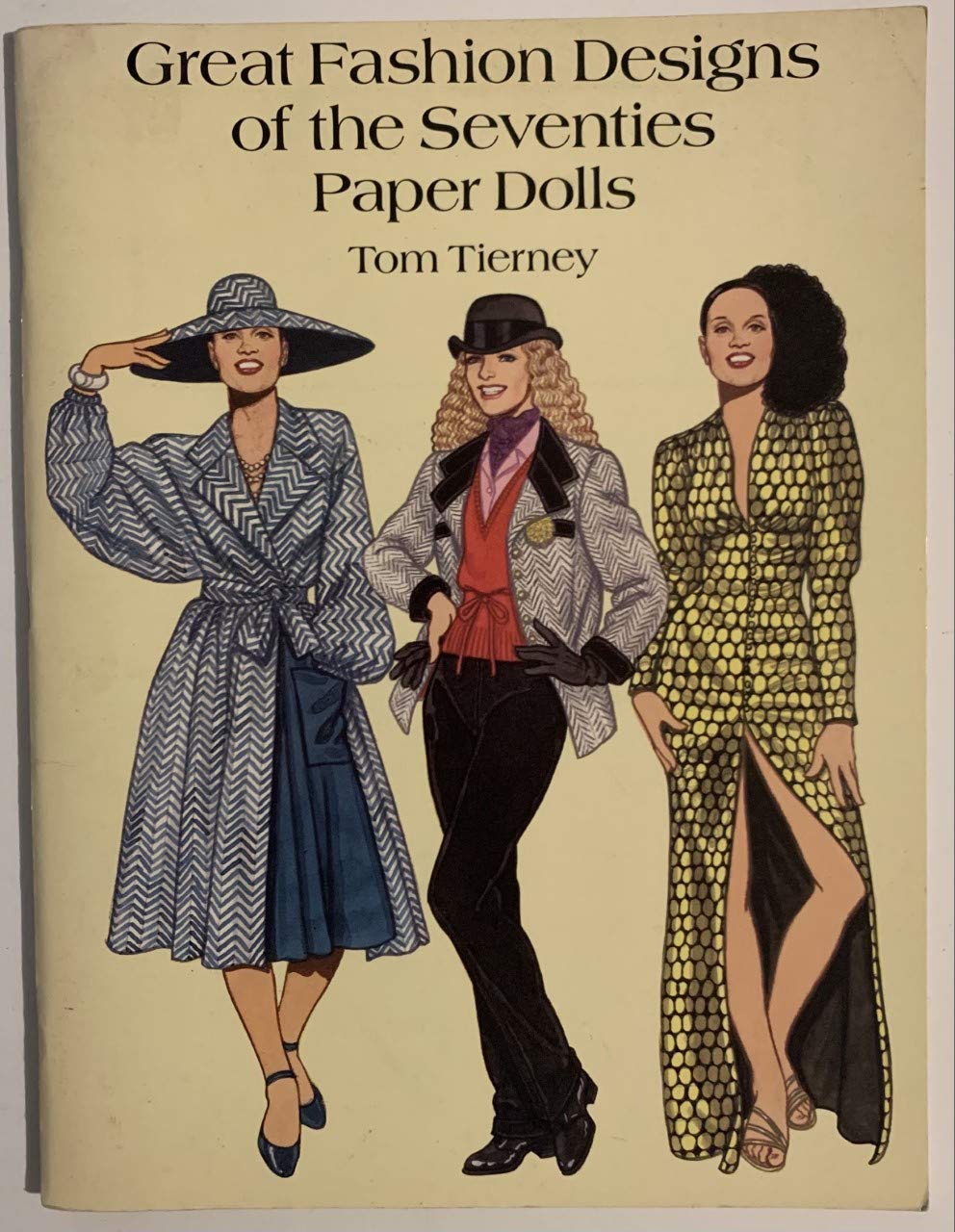 Great Fashion Designs of the Seventies Paper Dolls Hobbies & Crafts