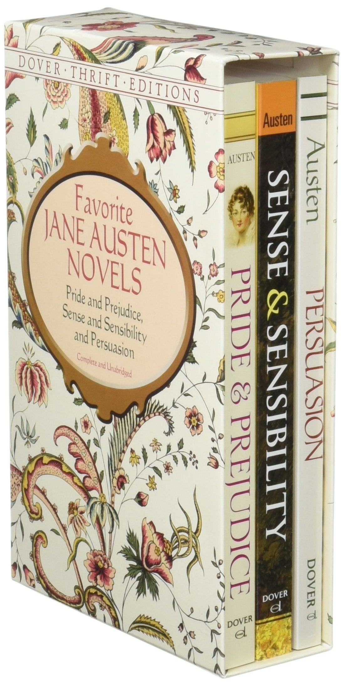 Favorite Jane Austen Novels: Pride and Prejudice, Sense and Sensibility and Persuasion. Complete and Unabridged (Dover Thrift Editions) Social Sciences
