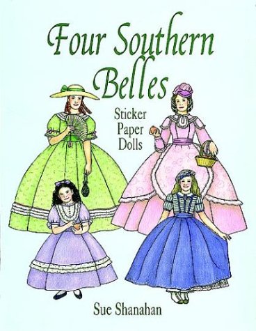 Four Southern Belles Sticker Paper Dolls Tiptoi & Games