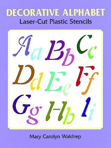 Decorative Alphabet Laser-Cut Plastic Stencils Film, Art & Culture
