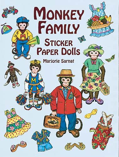 Monkey Family Sticker Paper Dolls (Dover Paper Dolls) Tiptoi & Games