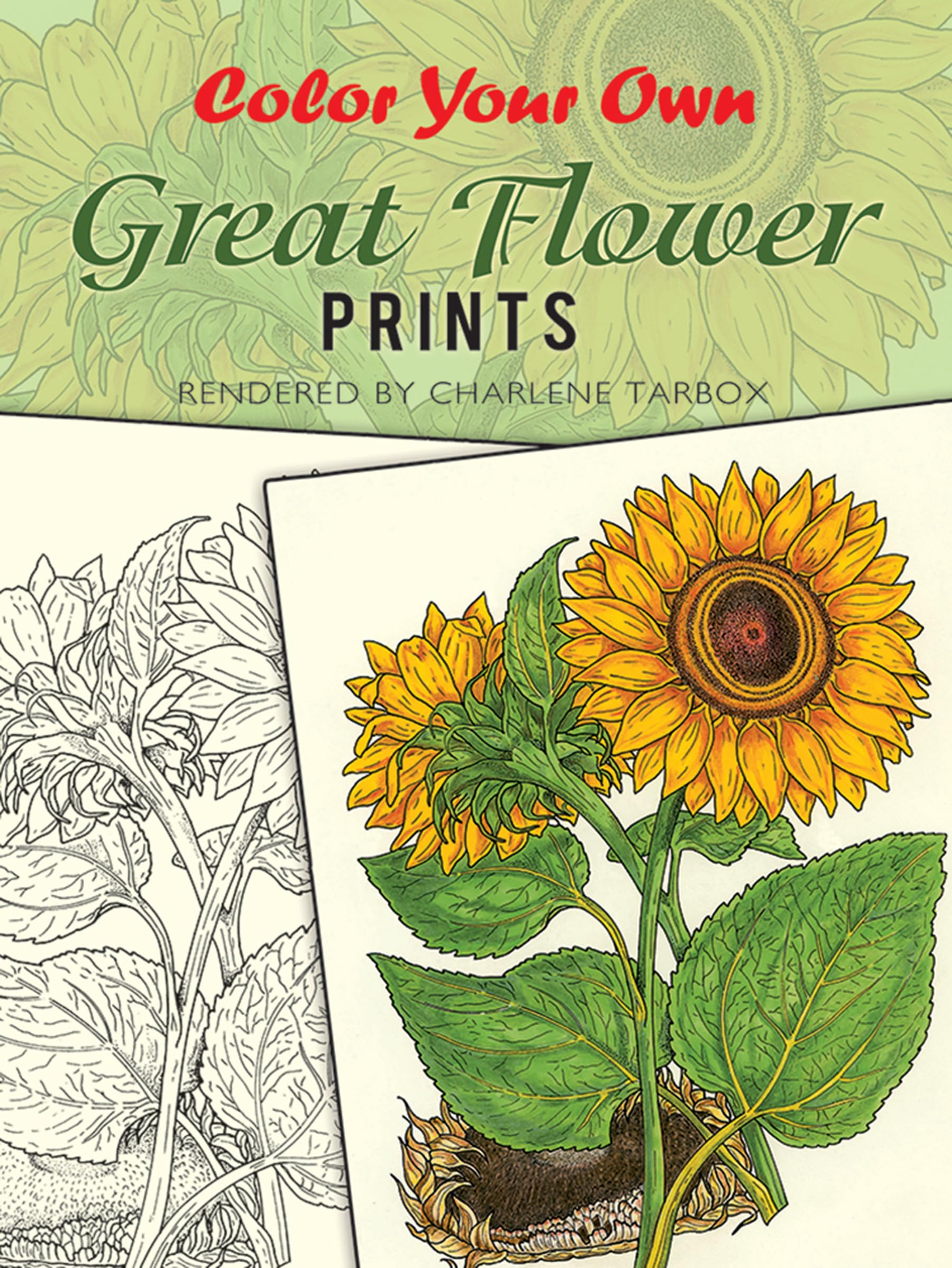 Color Your Own Great Flower Prints (Dover Flower Coloring Books) Hobbies & Crafts