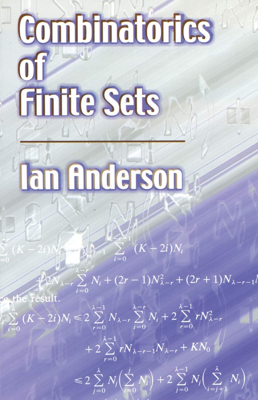 Combinatorics of Finite Sets (Dover Books on Mathematics) Mathematics