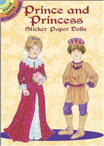 Prince and Princess Sticker Paper Dolls Books