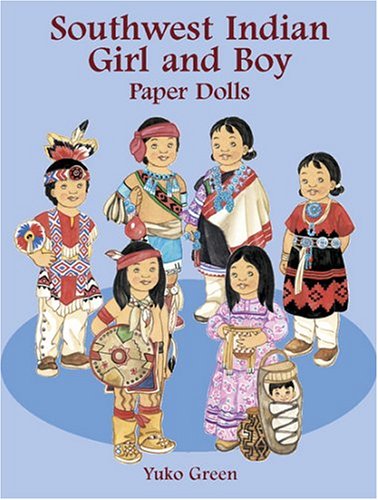 Southwest Indian Girl and Boy Paper Dolls Books