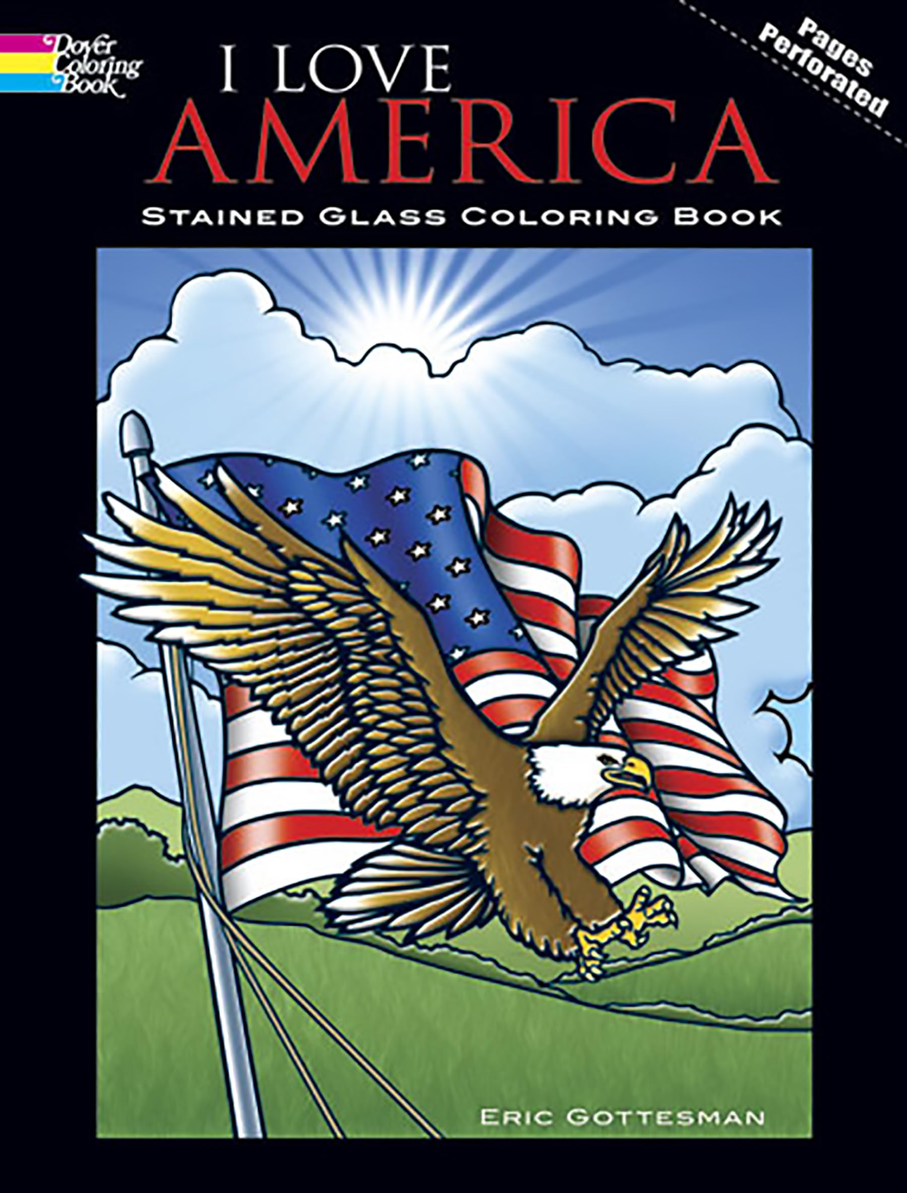 I Love America Stained Glass Coloring Book (Dover Kids Coloring Books) Hobbies & Crafts