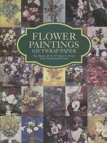 Flower Paintings: 2 Sheets, 18" by 24" With 3 Matching Gift Cards Hobbies & Crafts