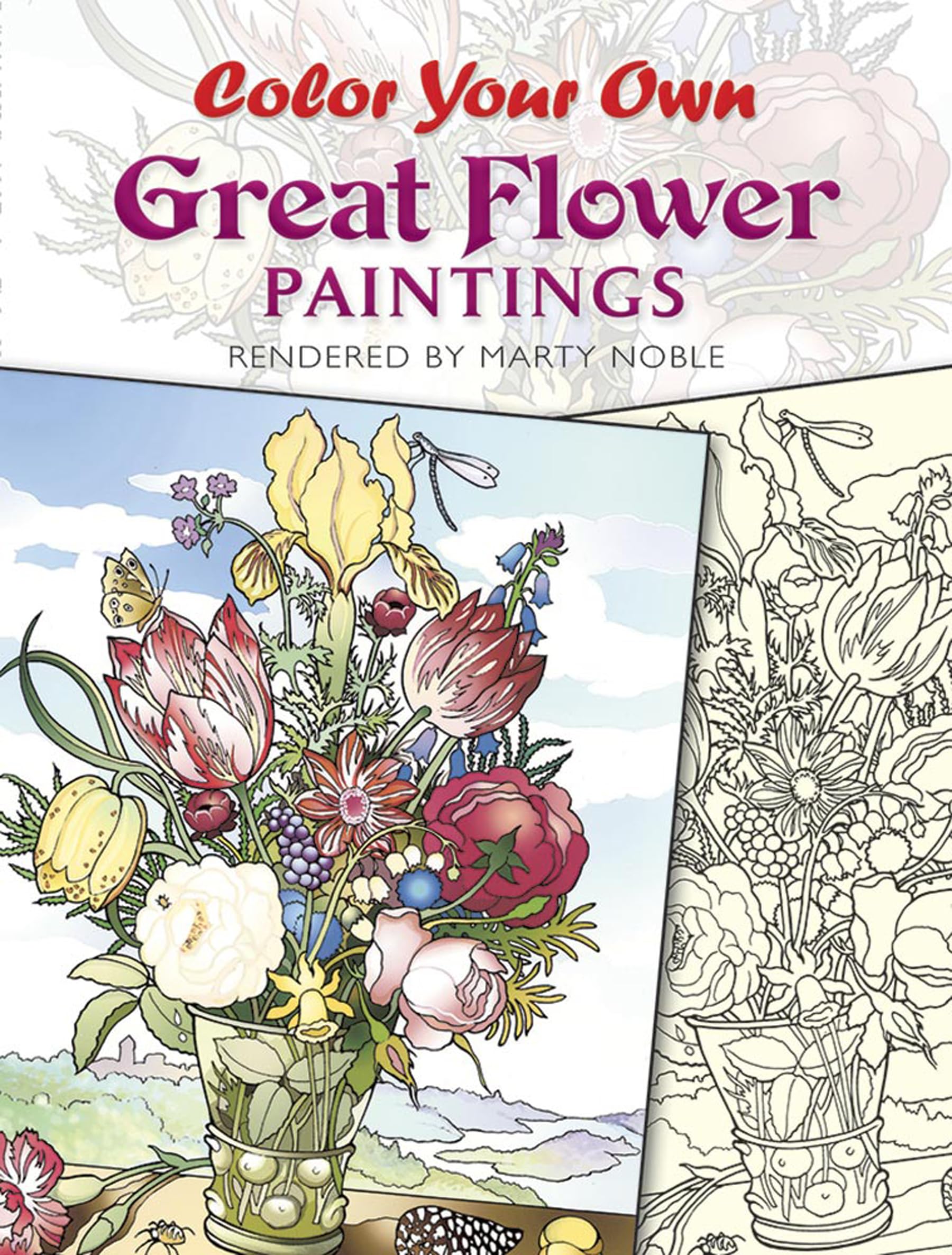 Color Your Own Great Flower Paintings (Dover Pictorial Archive Series) Film, Art & Culture