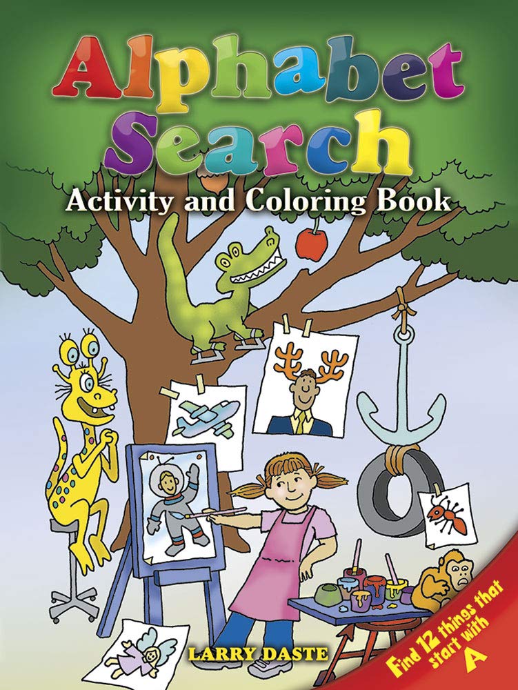 Alphabet Search Coloring Activity Book: Activity and Coloring Book (Dover Children's Activity Book) Non-fiction