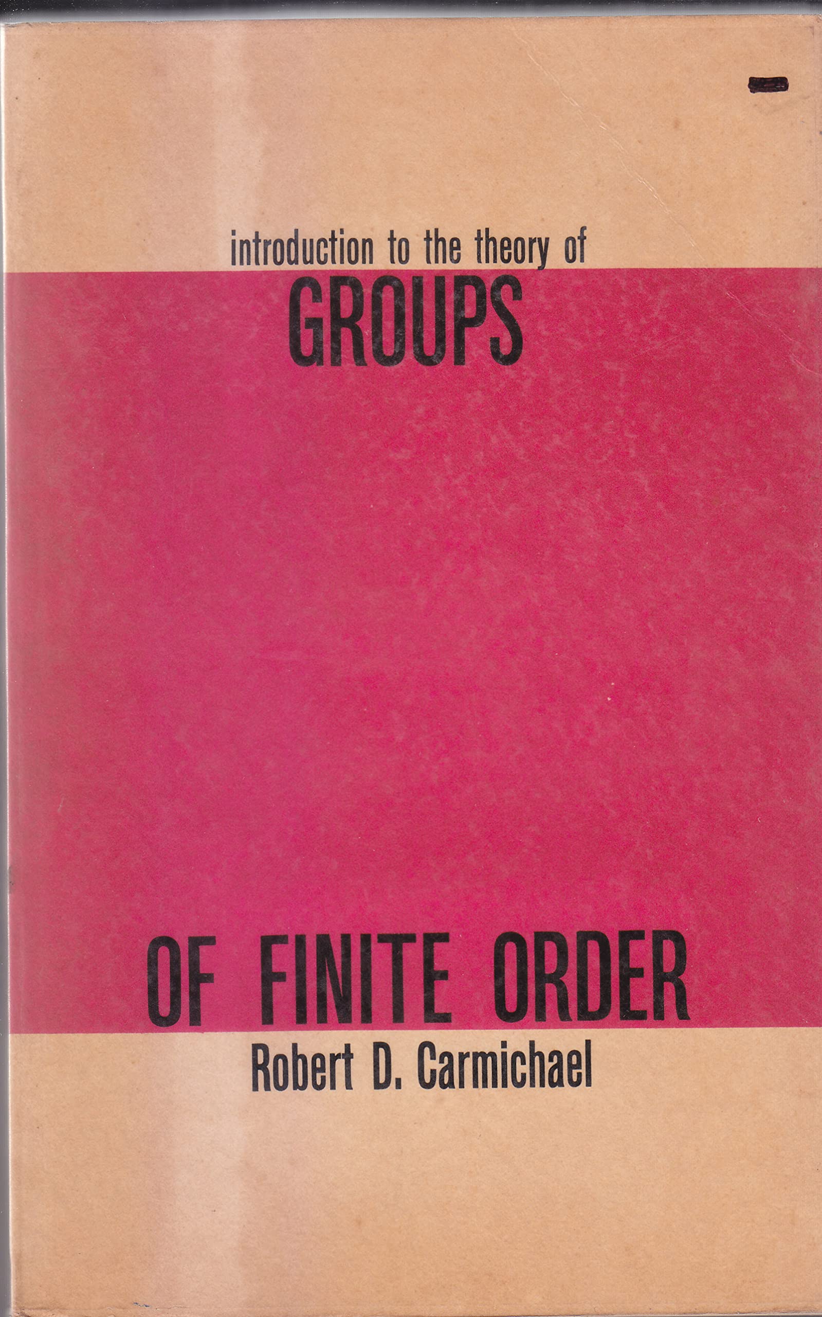 Introduction to the Theory of Groups of Finite Order Books
