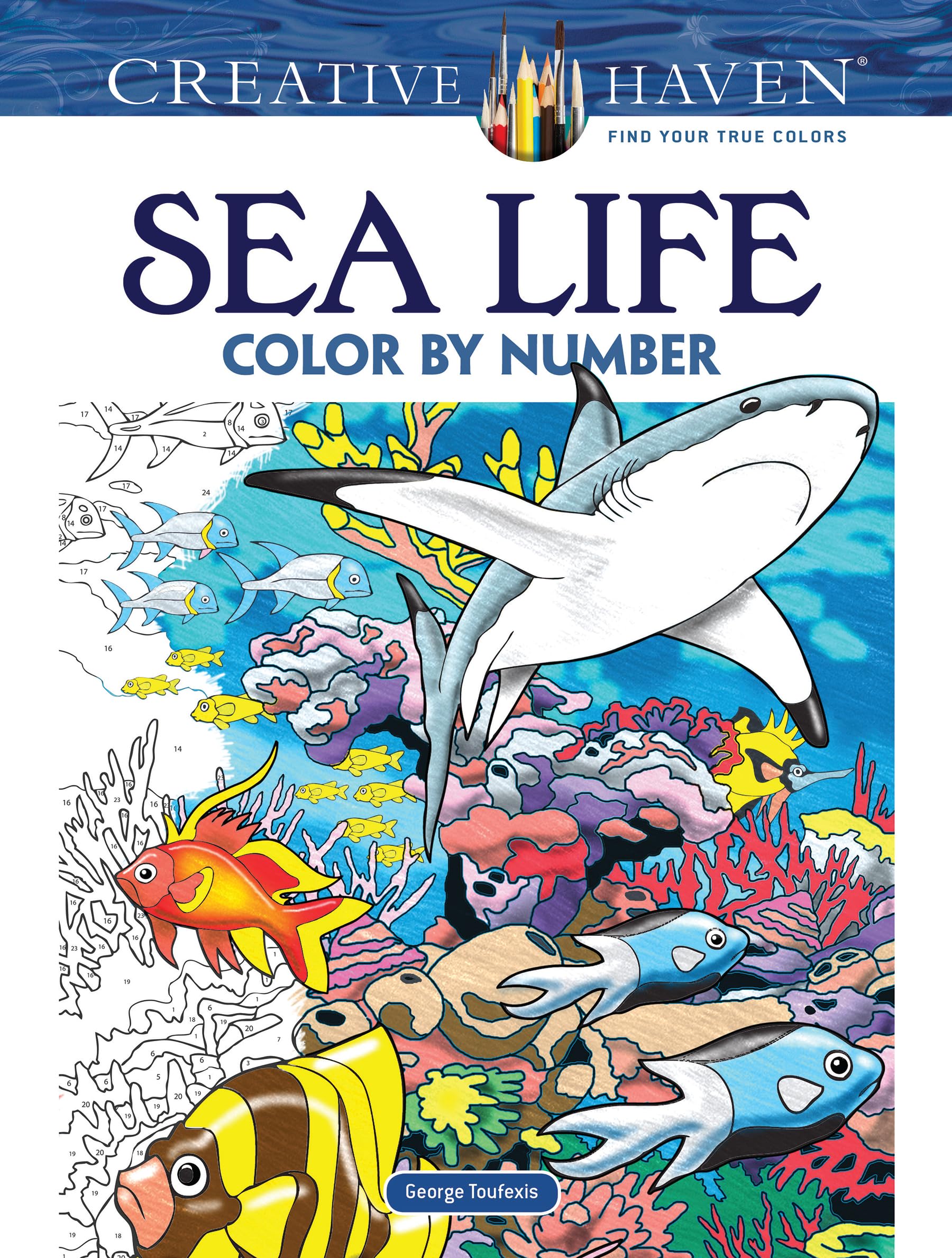 Sea Life Color by Number (Creative Haven) Film, Art & Culture