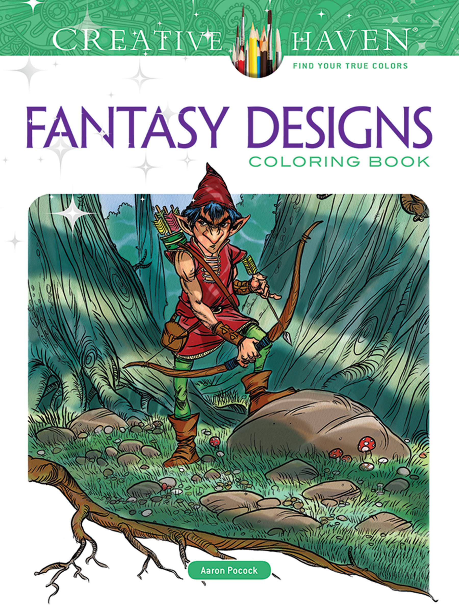 Fantasy Designs Adult Coloring Book book