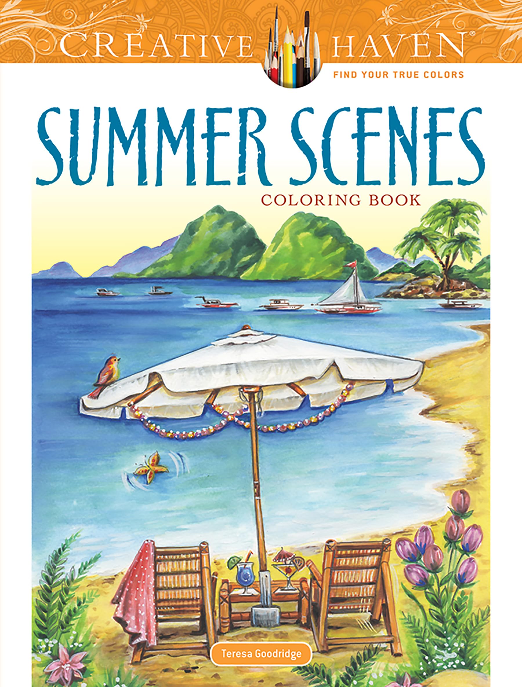 Product Image: Creative Haven Summer Scenes Coloring Book