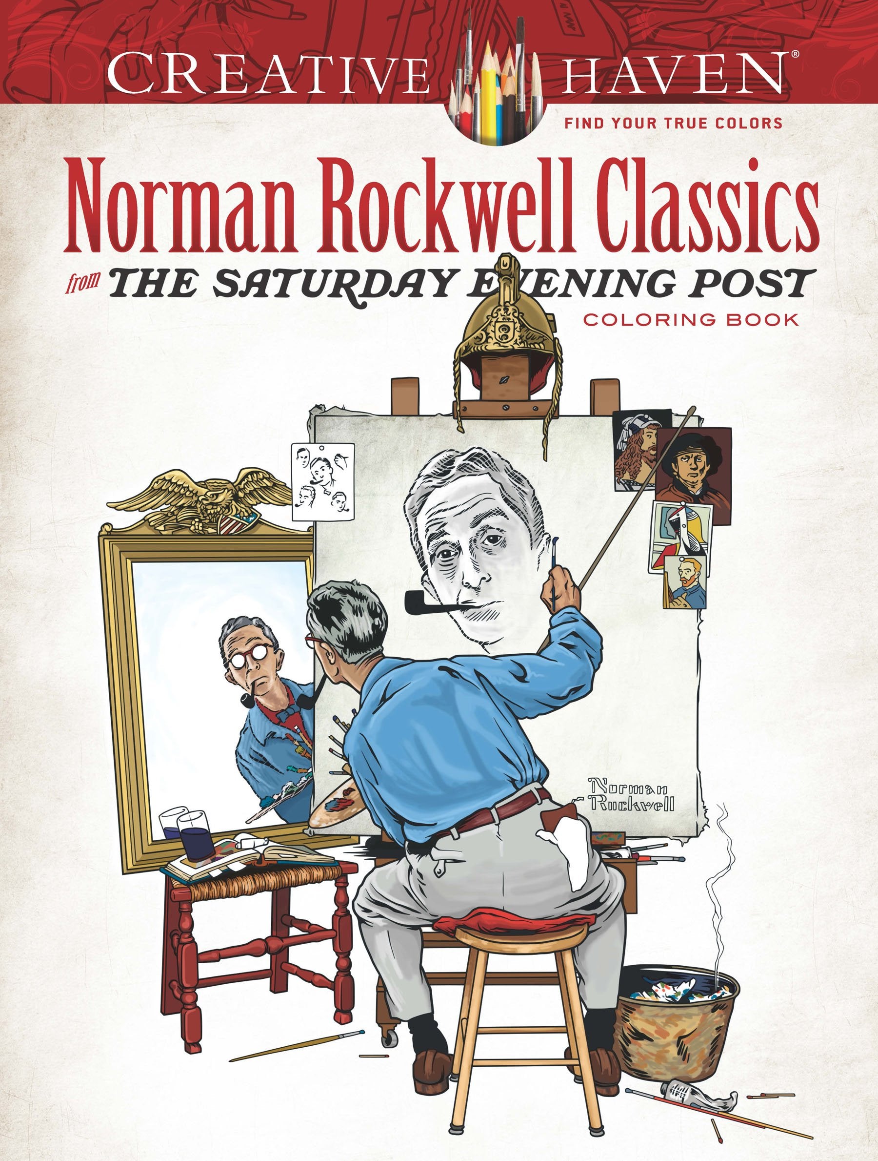 Creative Haven Norman Rockwell Classics from the Saturday Evening Post Coloring Book Film, Art & Culture