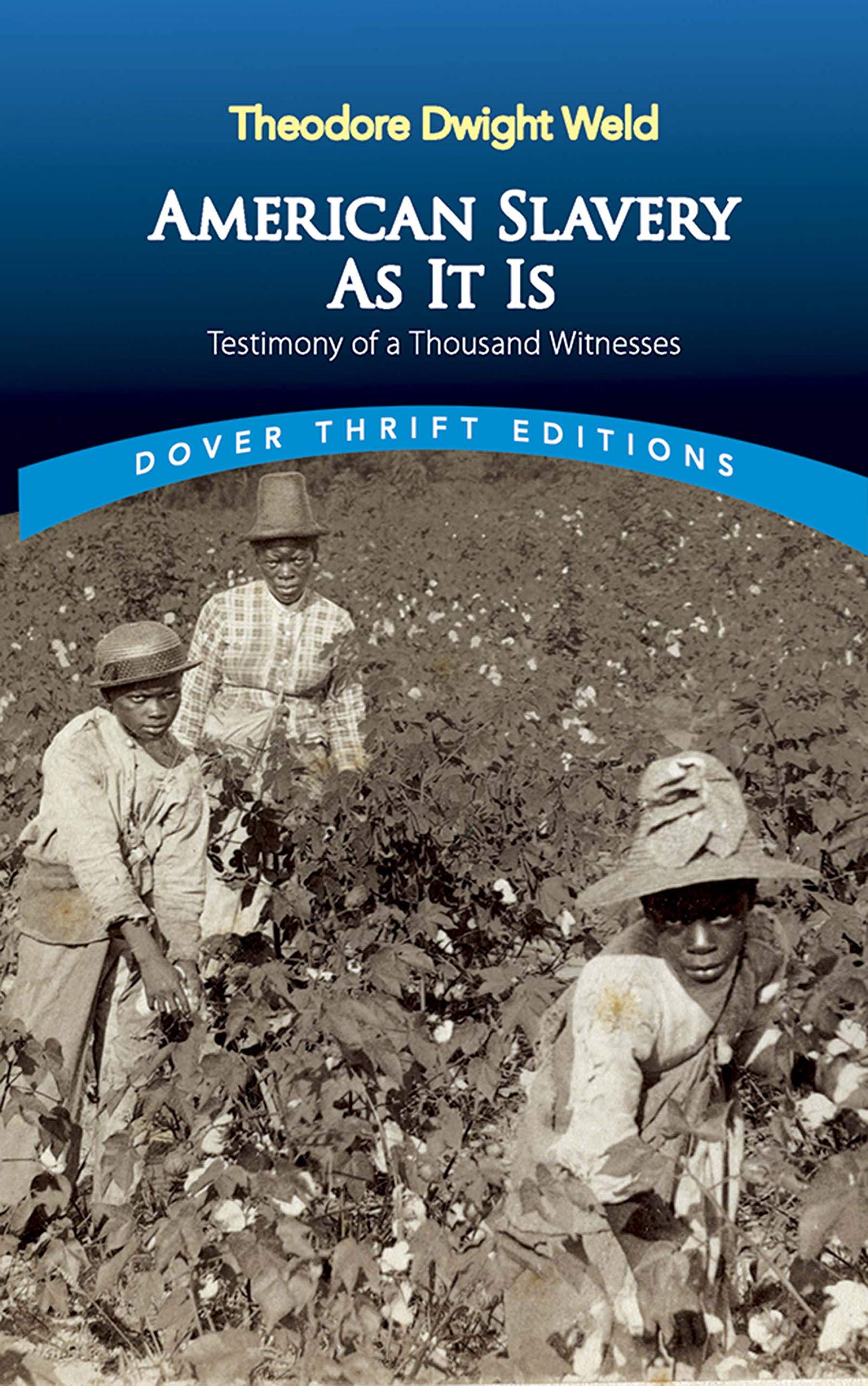 American Slavery As It Is: Selections from the Testimony of a Thousand Witnesses (Dover Thrift Editions) Social Sciences