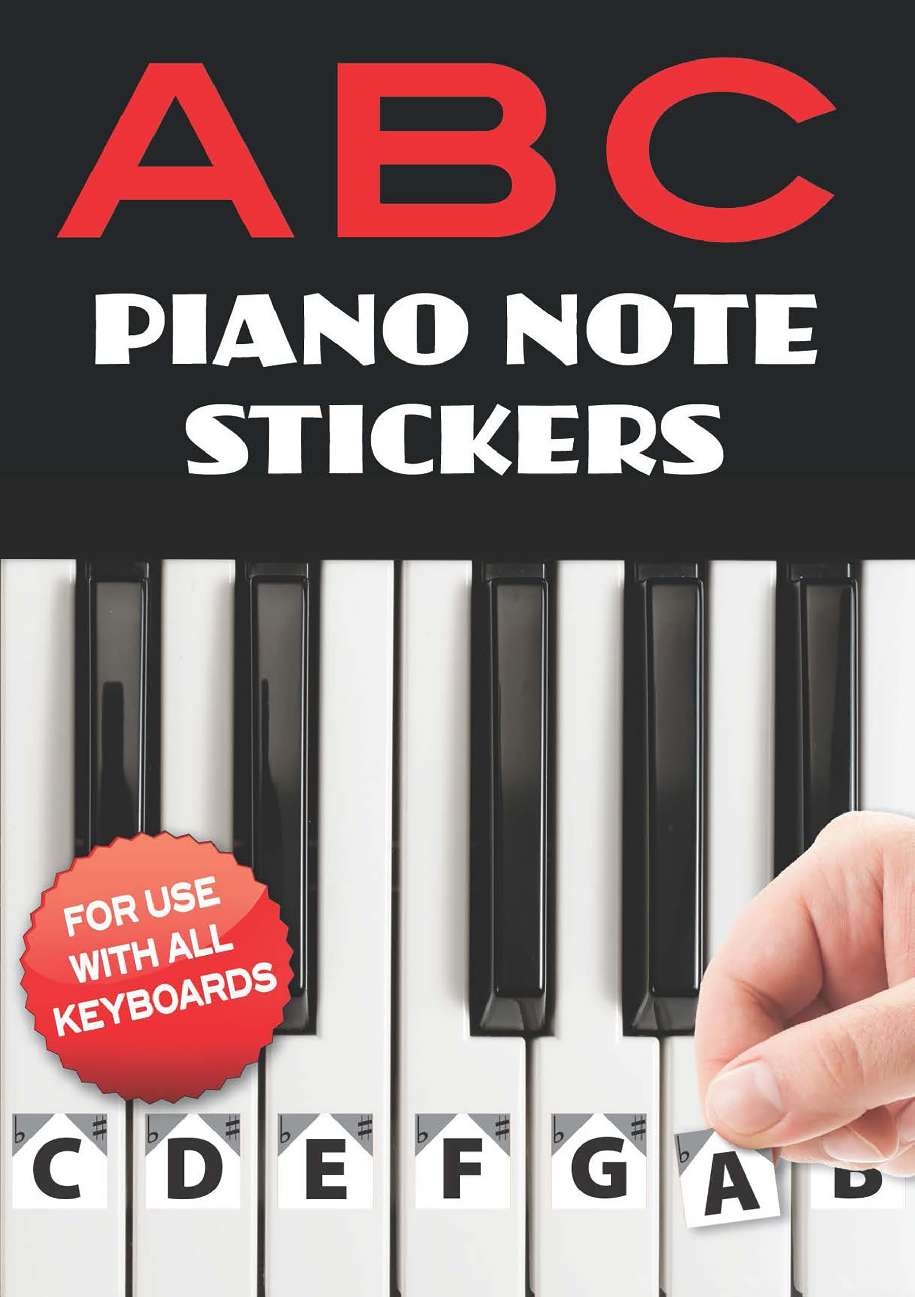 Product Image: A B C Piano Note Stickers