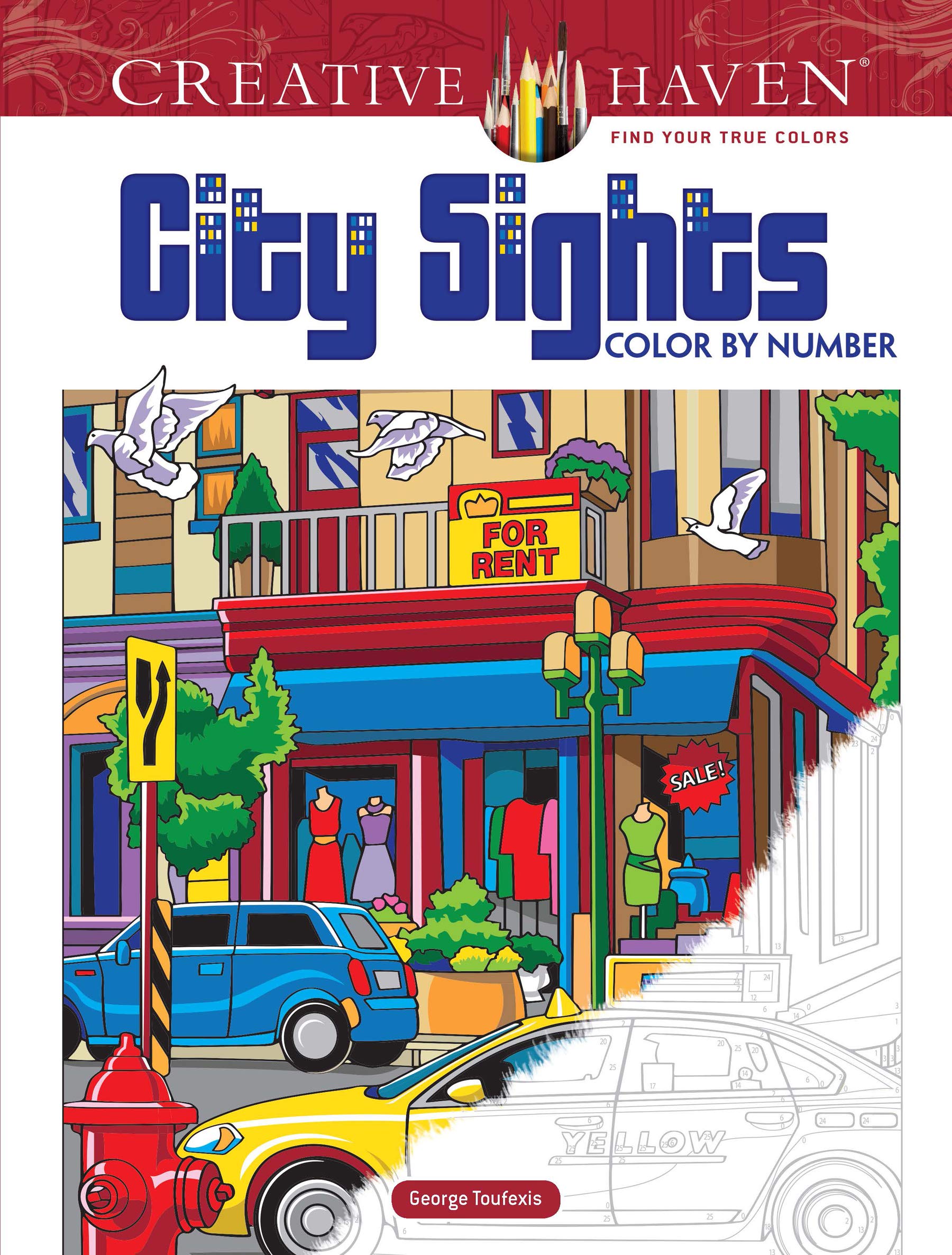 Creative Haven City Sights Color By Number Hobbies & Crafts