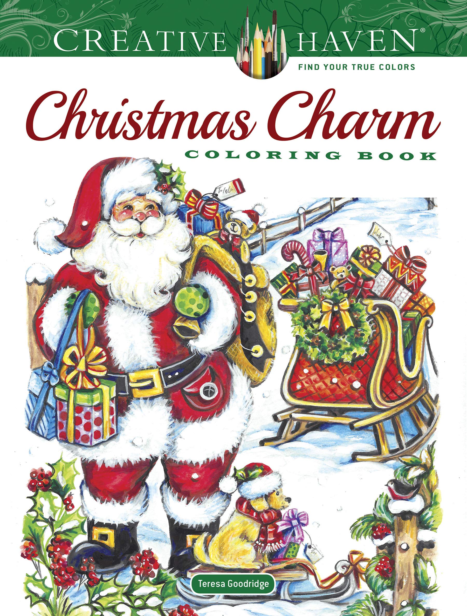 Creative Haven Christmas Charm Coloring Book (Creative Haven Coloring Books) Hobbies & Crafts