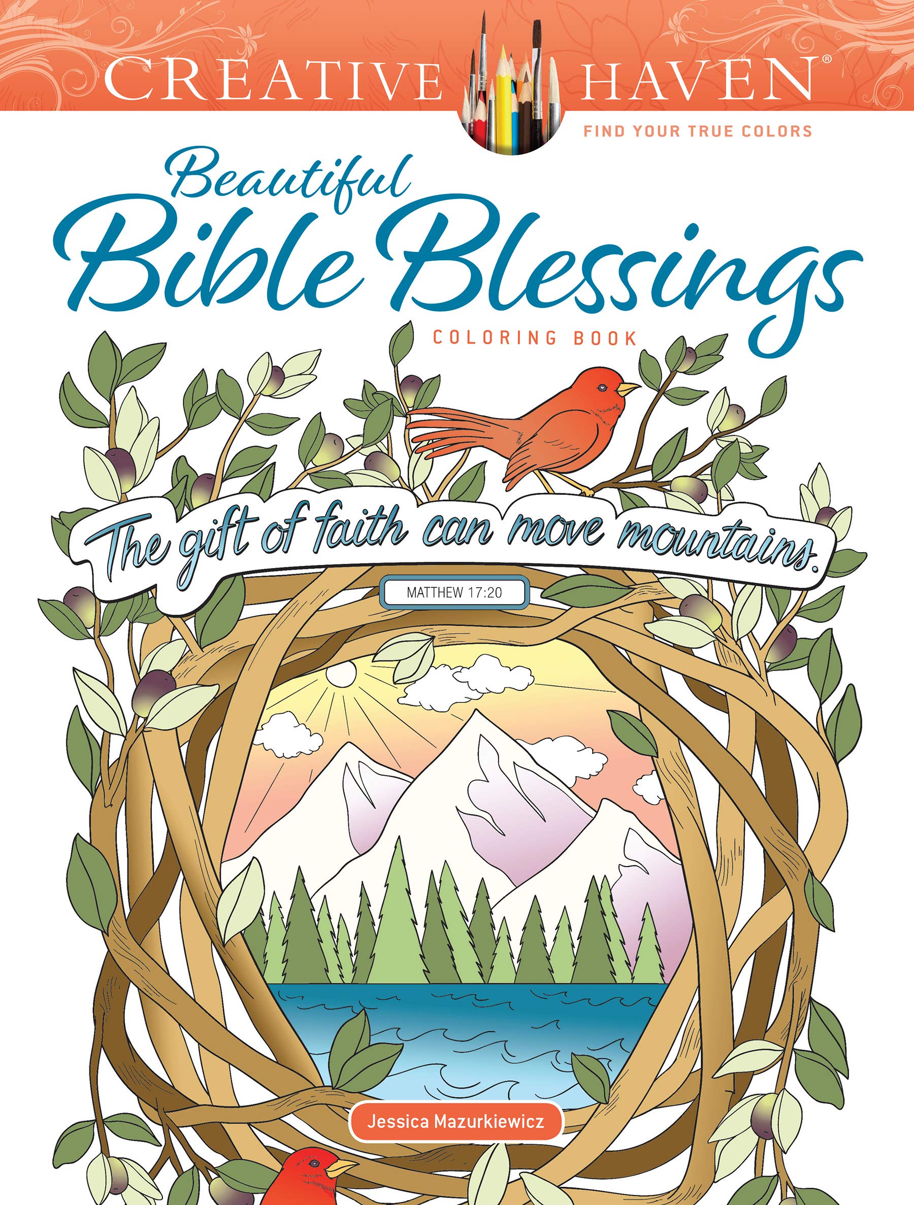 Creative Haven Beautiful Bible Blessings Coloring Book (Creative Haven Coloring Books) Hobbies & Crafts