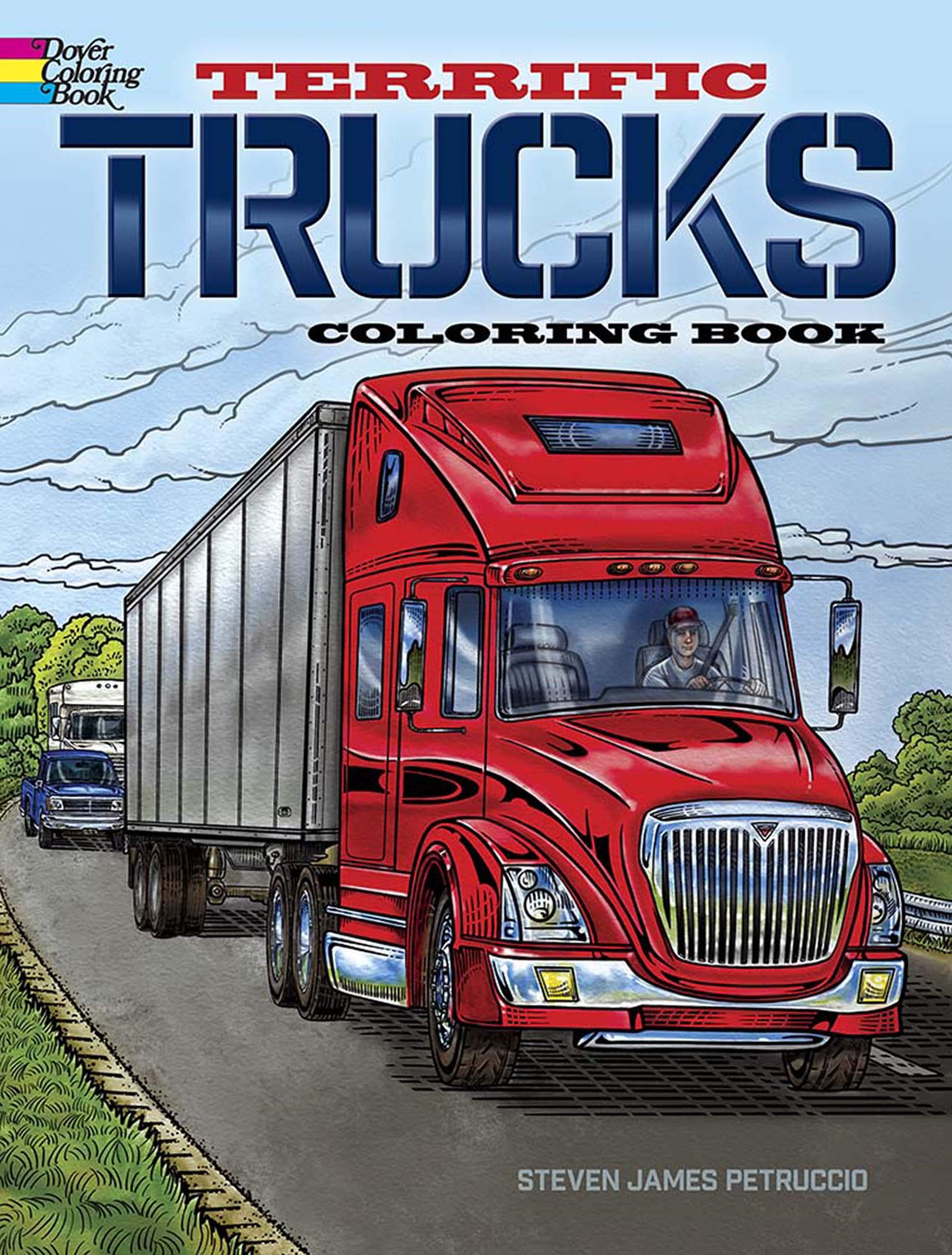 Terrific Trucks Coloring Book (Dover Coloring Books) Non-fiction