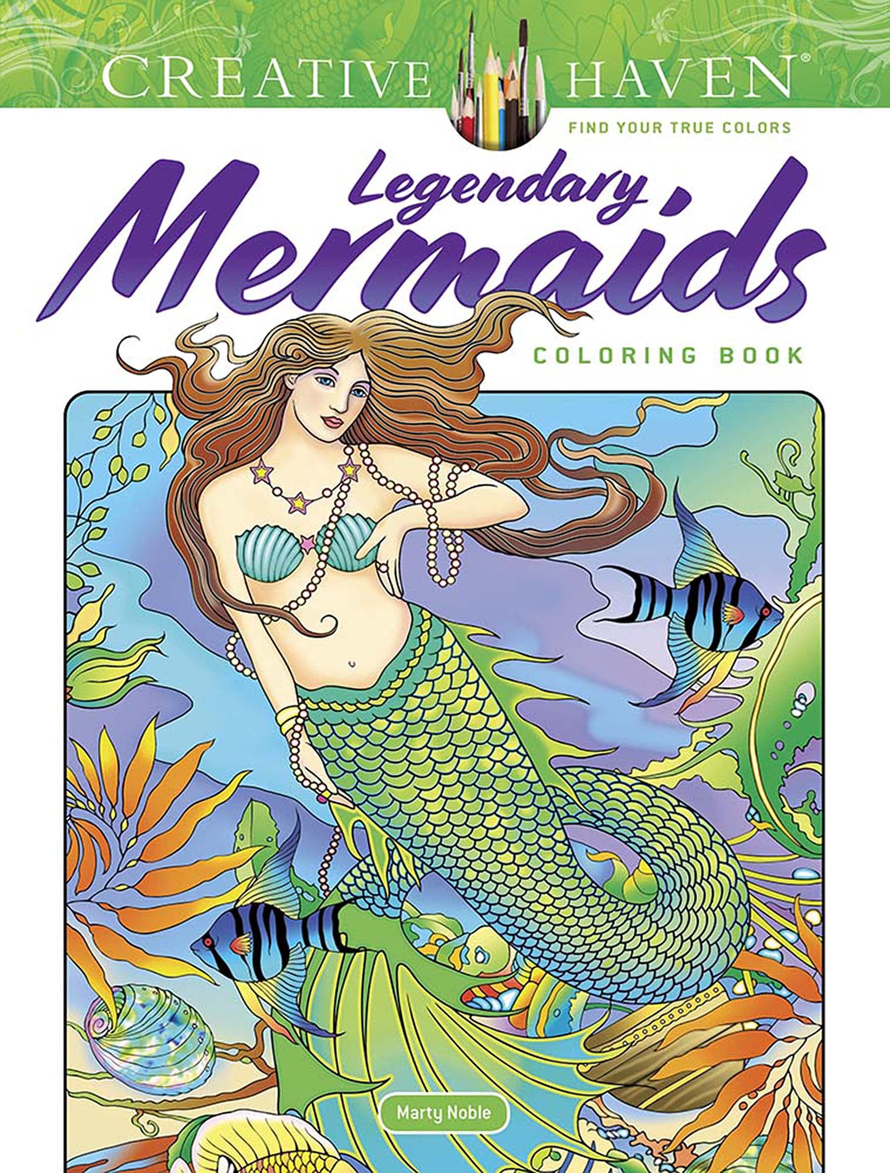 Creative Haven Legendary Mermaids Coloring Book (Creative Haven Coloring Books) Hobbies & Crafts