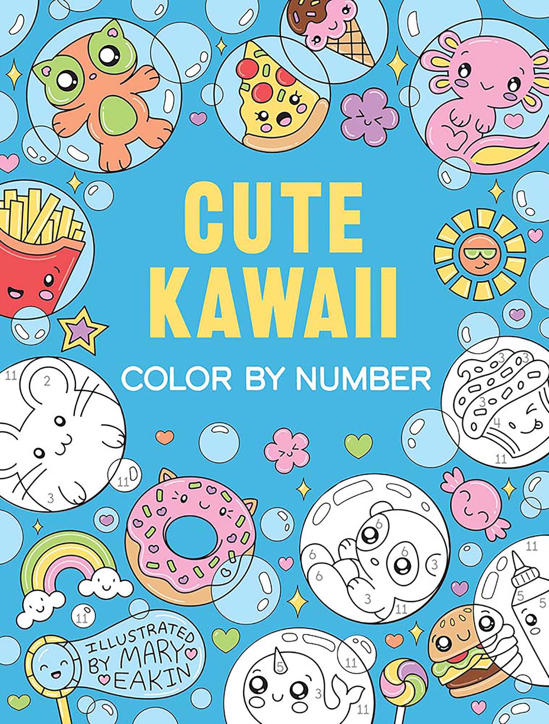 Cute Kawaii Color by Number (Dover Kids Coloring Books) Tiptoi & Games