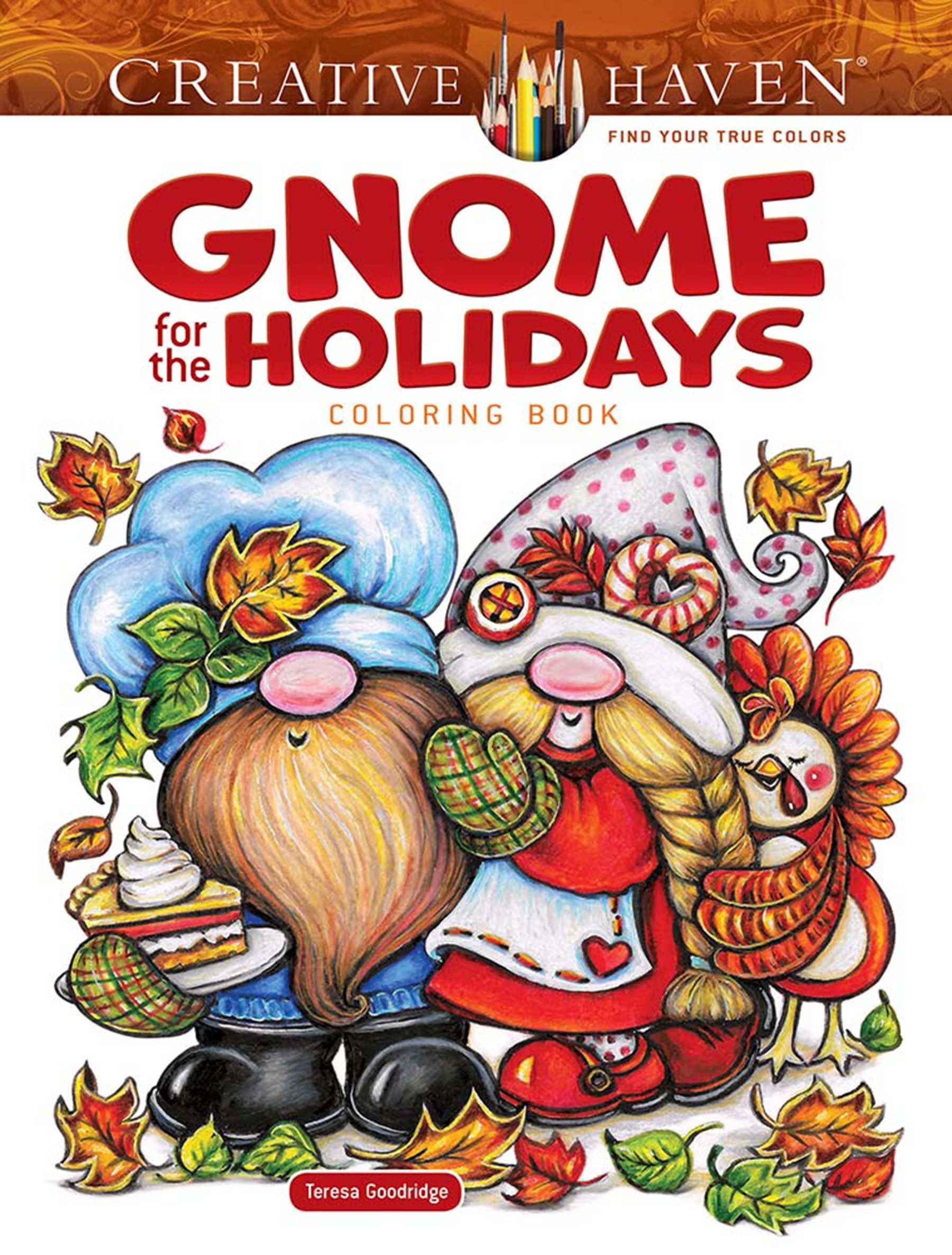 Creative Haven Gnome for the Holidays Coloring Book Hobbies & Crafts
