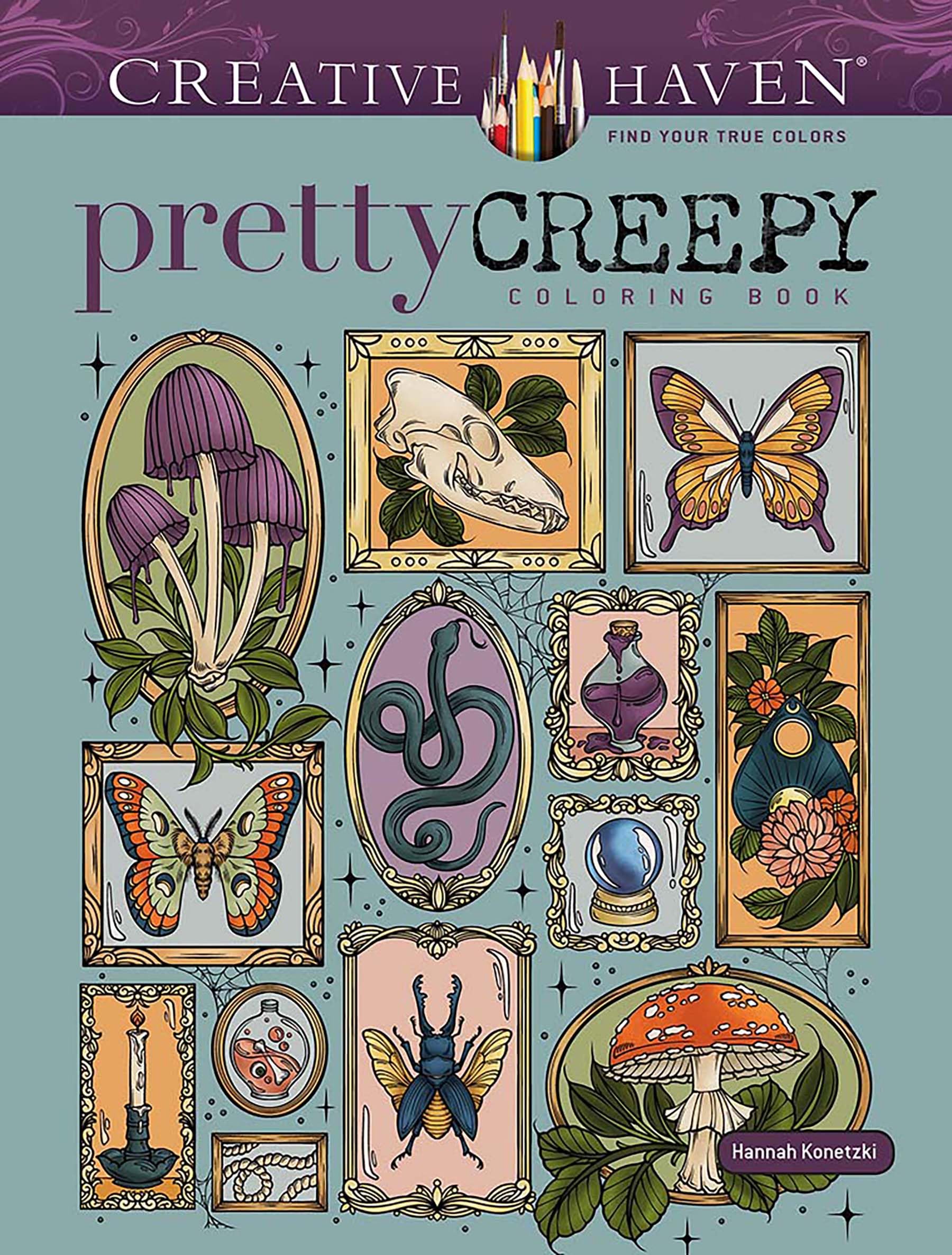 Creative Haven Pretty Creepy Coloring Book (Adult Coloring Books: Holidays & Celebrations) Hobbies & Crafts