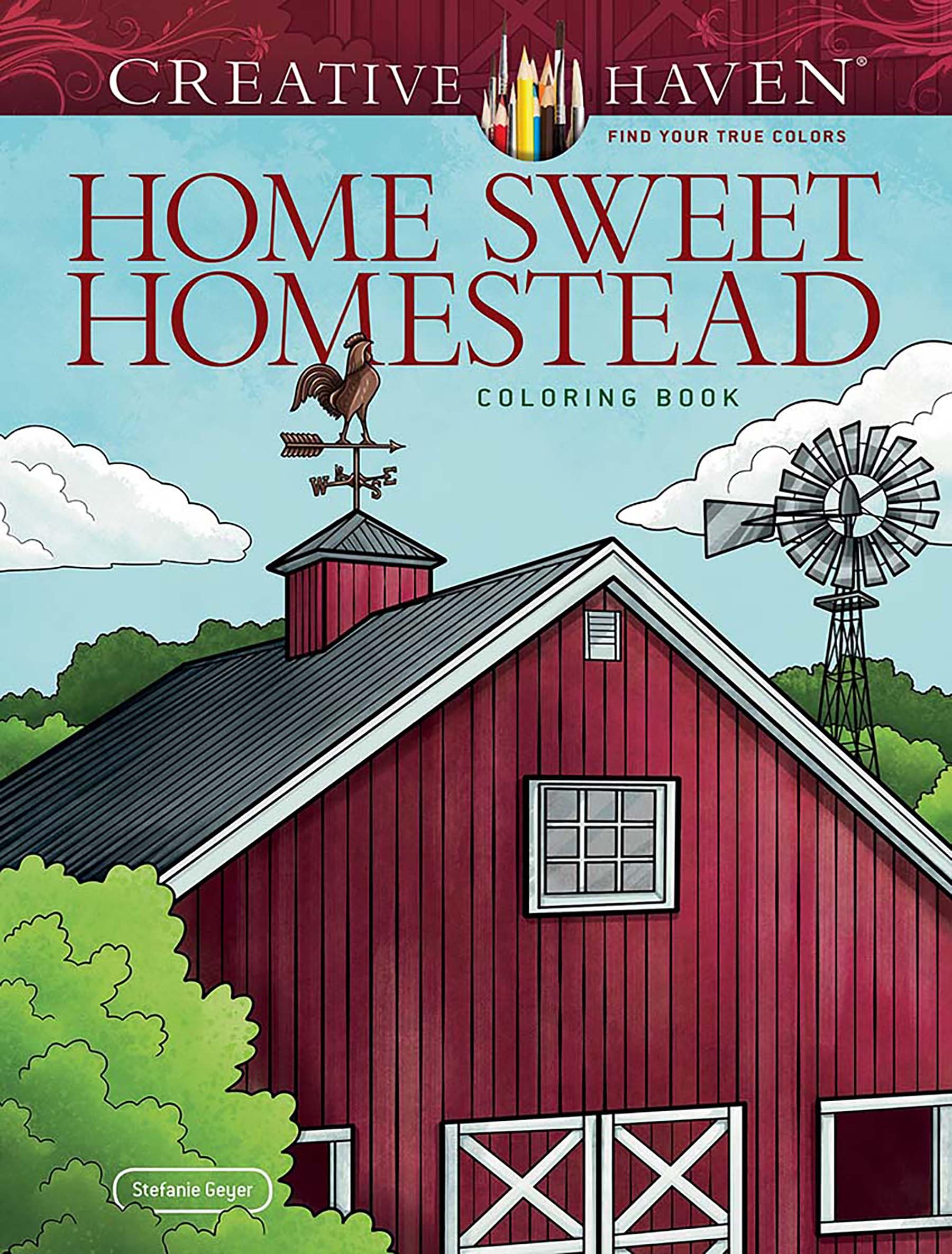 Creative Haven Home Sweet Homestead Coloring Book (Adult Coloring Books: in the Country) Home & Household