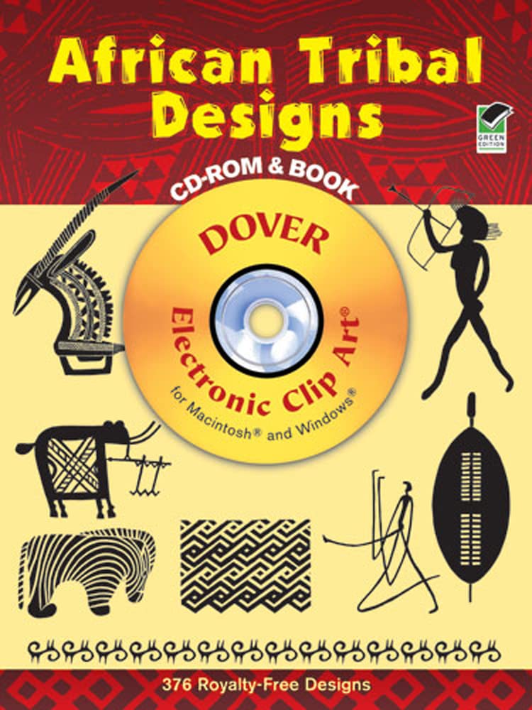 African Tribal Designs CD-ROM and Book (Dover Electronic Clip Art) Social Sciences