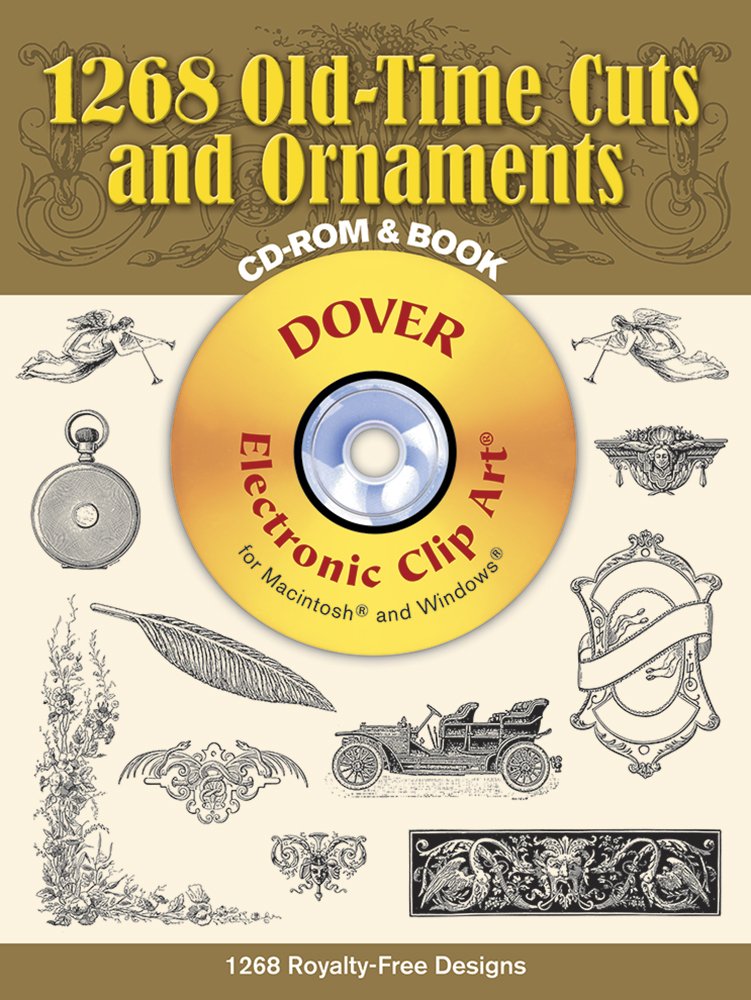 1268 Old-time Cuts and Ornaments (Electronic Clip Art) Film, Art & Culture