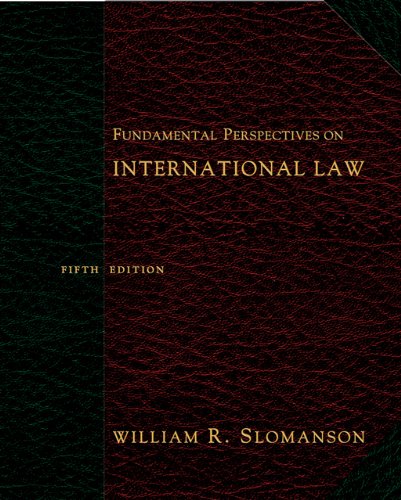 Fundamental Perspectives on International Law Law