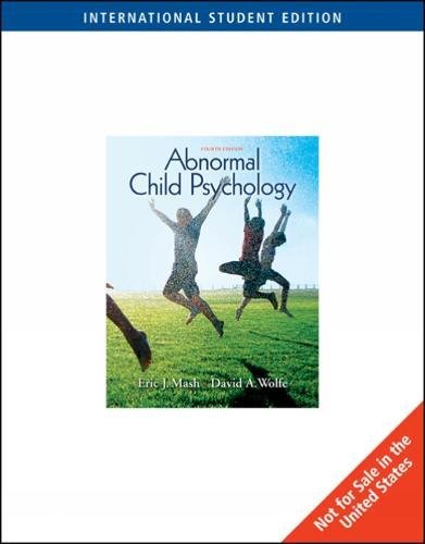 Abnormal Child Psychology, International Edition Medicine